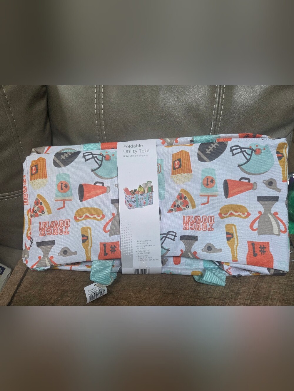 Crane Foldable Utility Tote – Game Day Print ~ Bin 1E